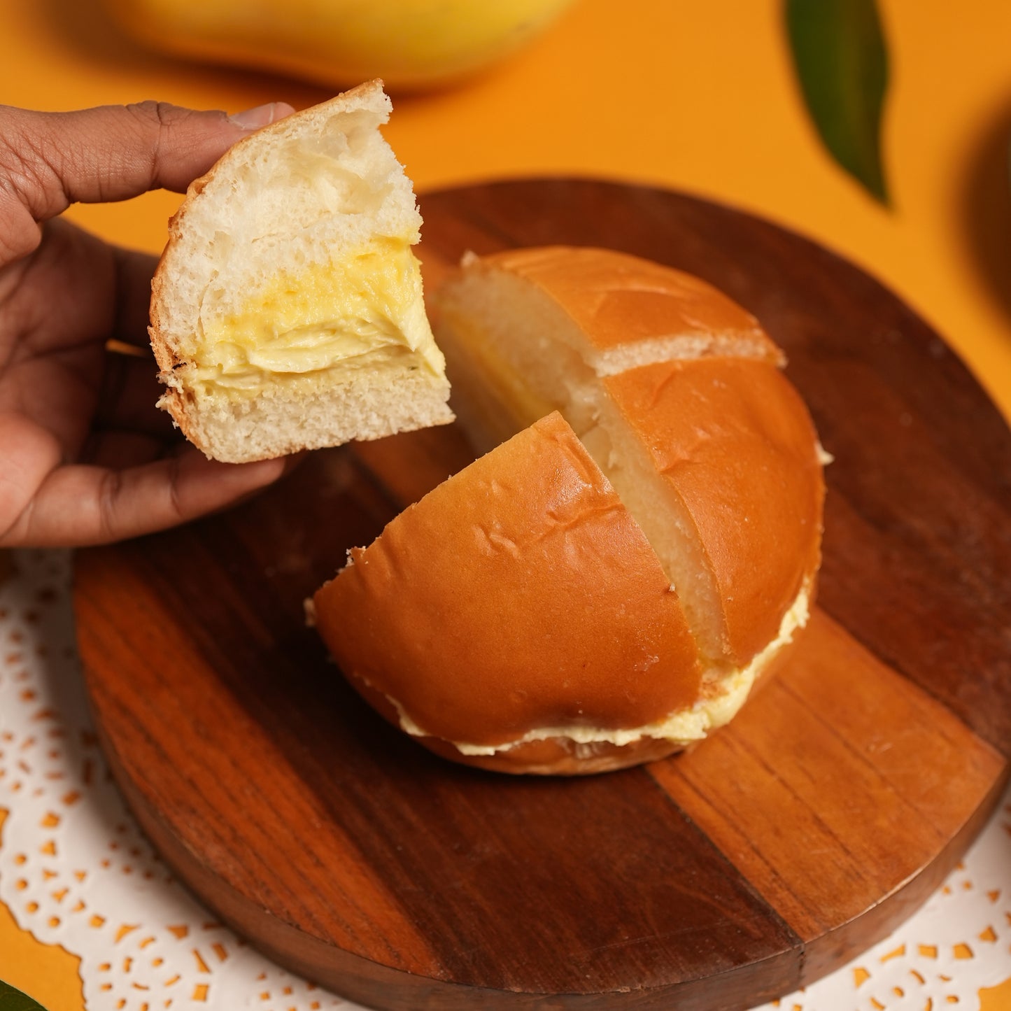 Hot Mango Milk Bun Delight