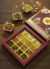 Assorted Barfi Box | Peanut, Biscoff, Hazelnut, Pistachio, White & Dark Chocolate | Diwali Special