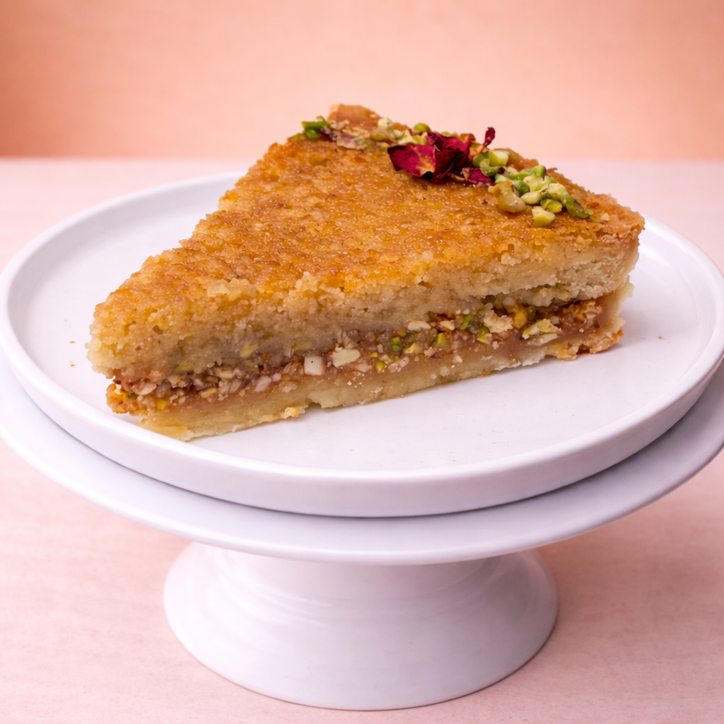 Baklava Tart slice