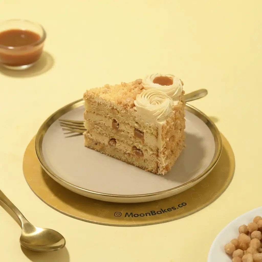 Caramel Butterscotch Slice Cake