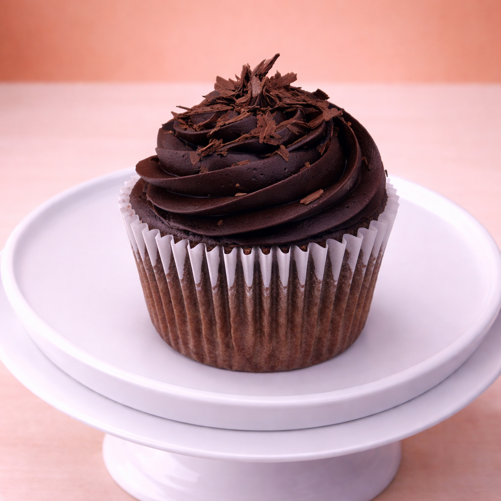 Classic chocolate cupcake