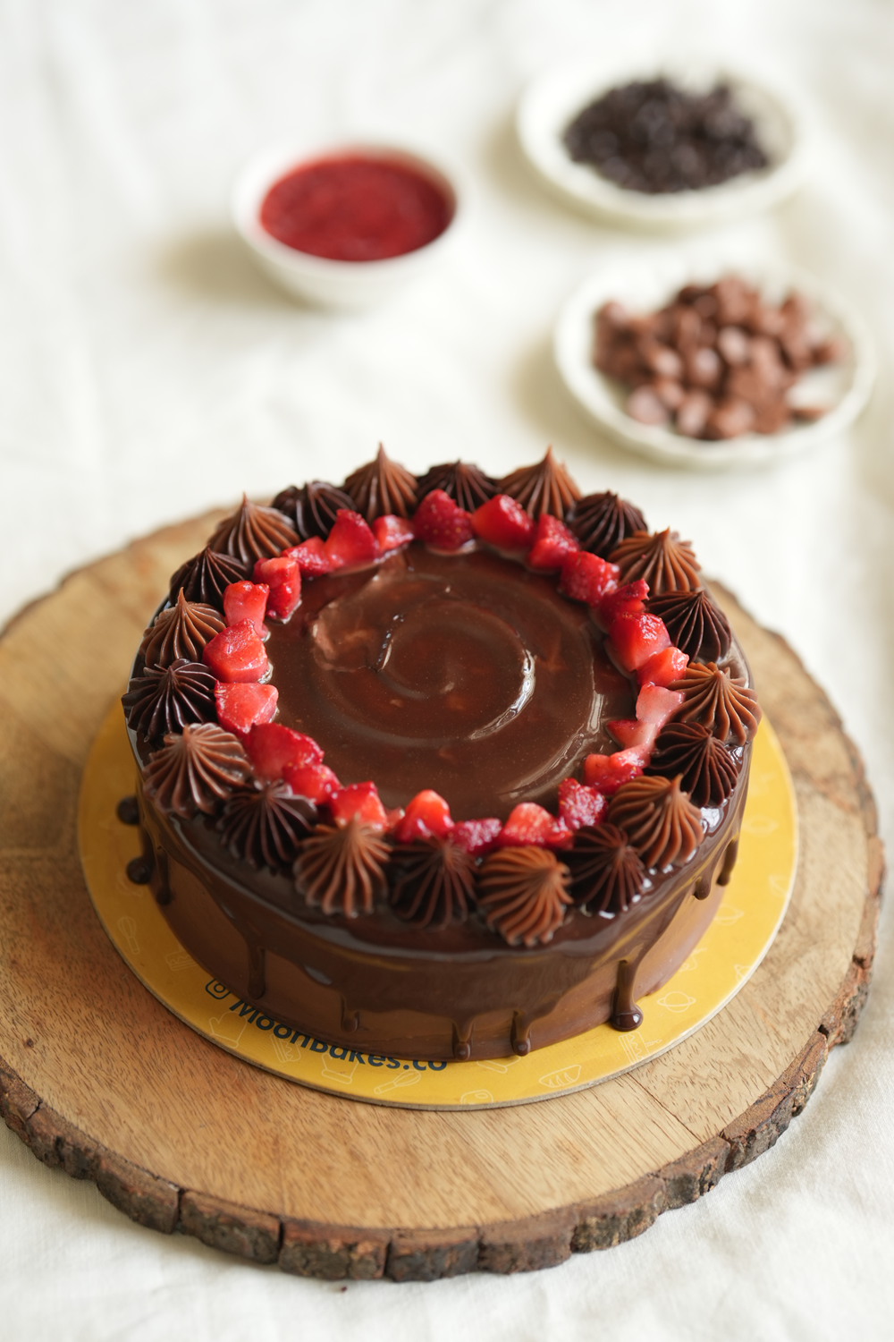 Double Chocolate Strawberry Cake
