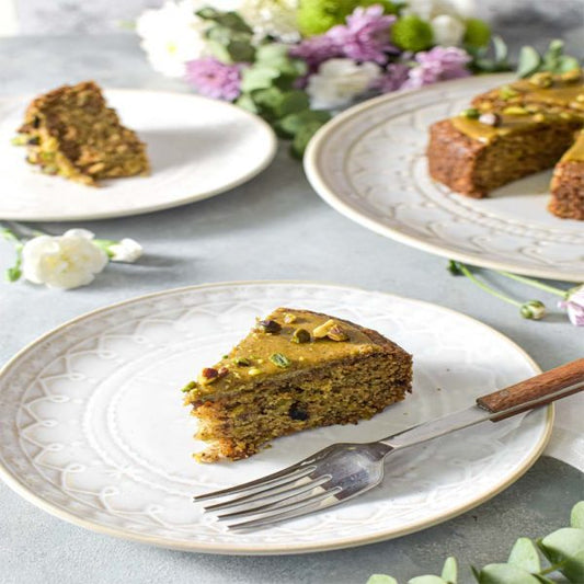 Gluten Free, Vegan Zucchini Pistachio Cake