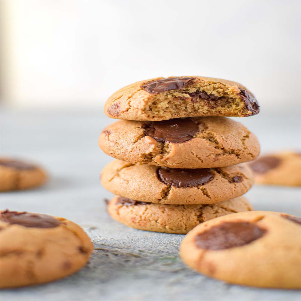 Gluten free, Vegan, Refined Sugar Free Choco chip Cookie