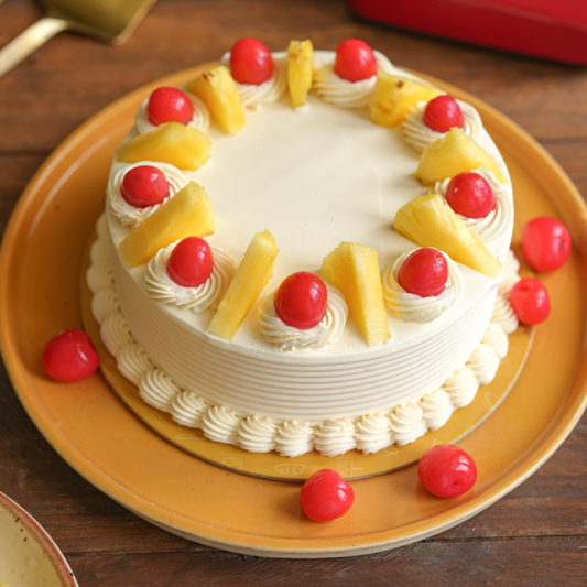 Pineapple Cake – Classic Fresh Cream Delight slice