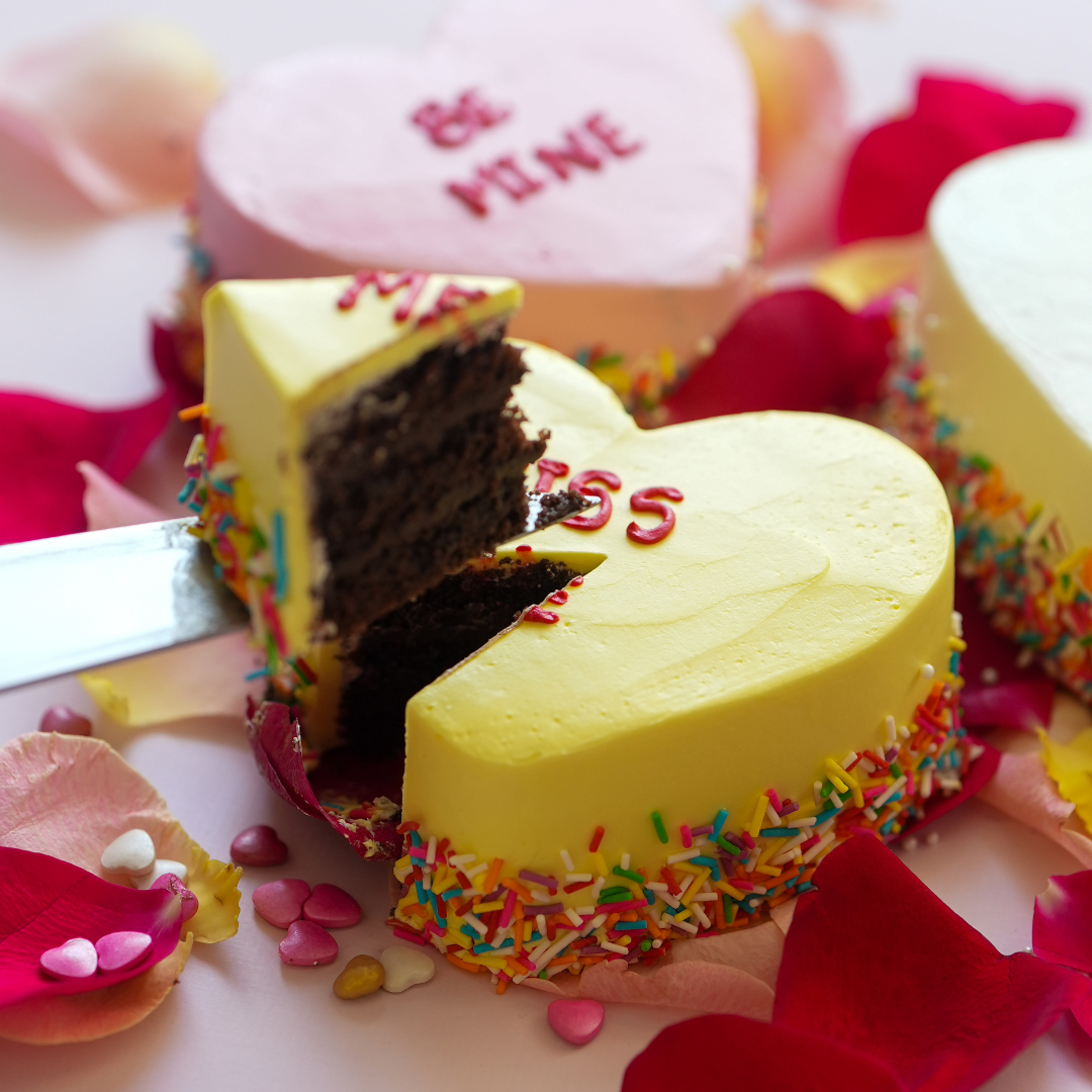 Hearts Together – Mini Heart Cakes (Set of 3)