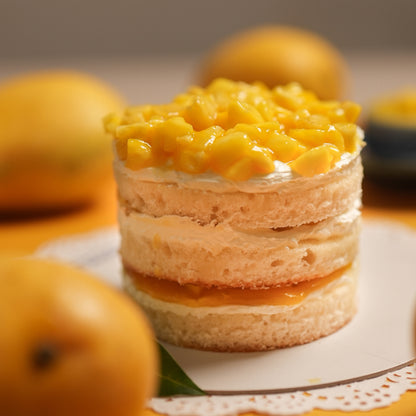 Tropical Mango Pineapple Fusion Bento Cake