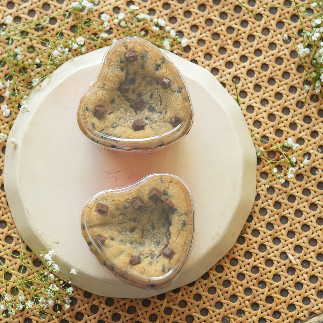 Cookie Pie – Heart Shaped Chocolate Cookie Dessert