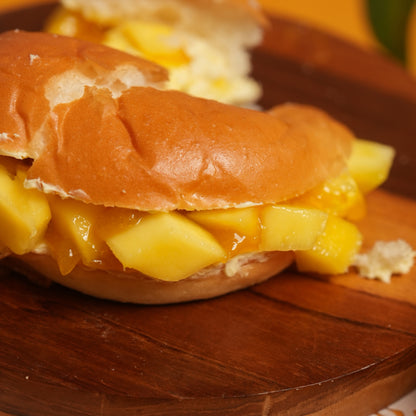 Mango Cream Burst Bun 