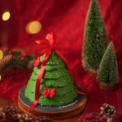 Santa Christmas Tree Cake | Festive Christmas Cake for Celebrations