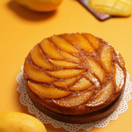 Caramelised Mango Flip Cake 