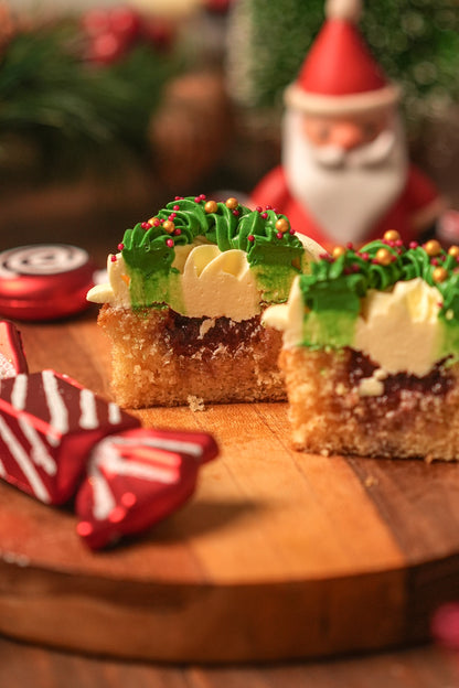 Jolly Christmas Cupcake | Christmas Themed Cupcakes