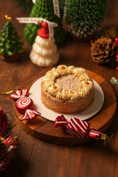Cinnamon Snow Cake - Christmas Festive Cinnamon Cake