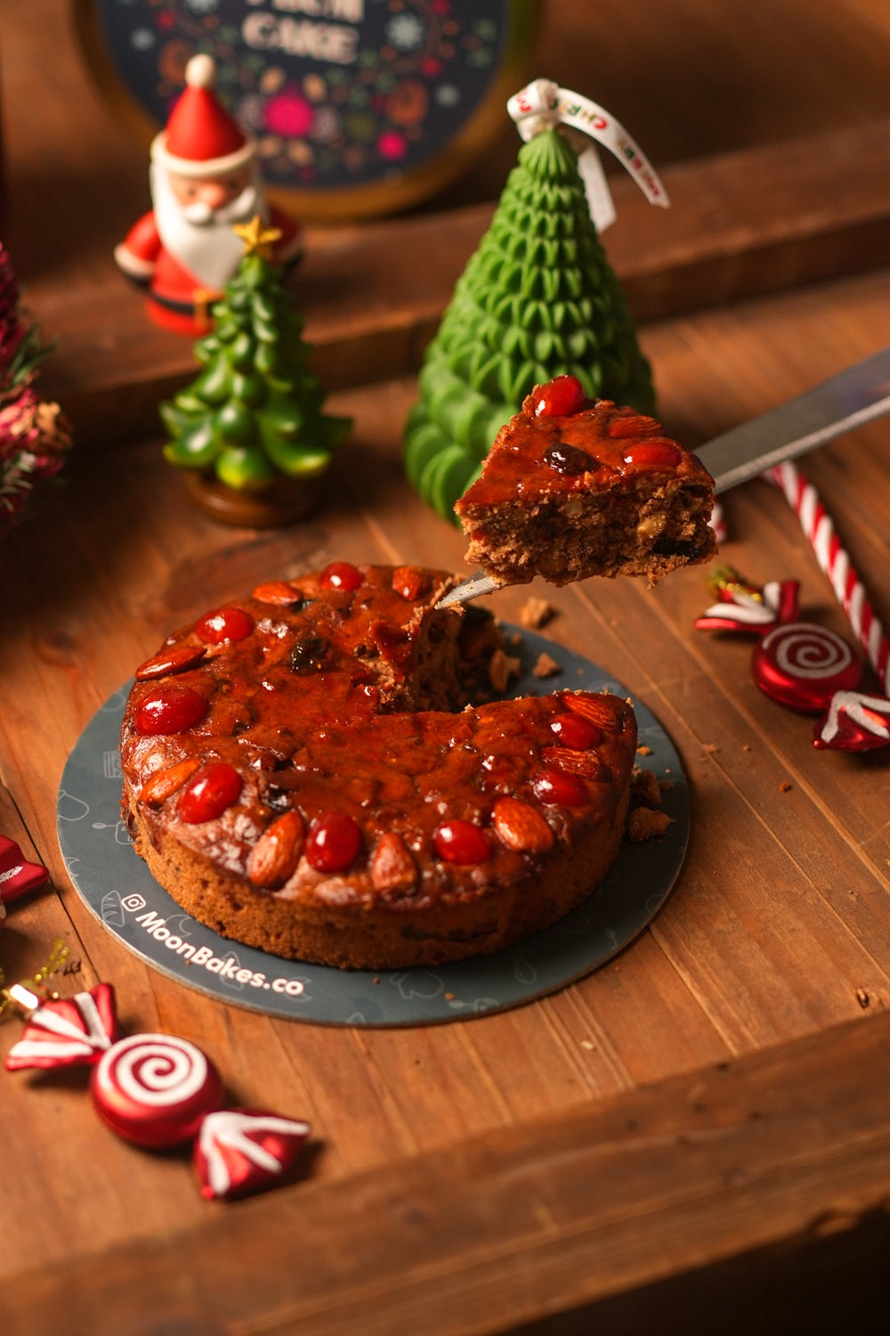 MoonBakes Signature Christmas Plum Cake | Rich & Fruity with Nuts