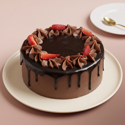 Double Chocolate Strawberry Cake