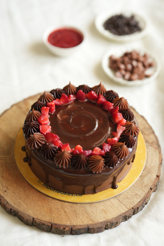 Double Chocolate Strawberry Cake