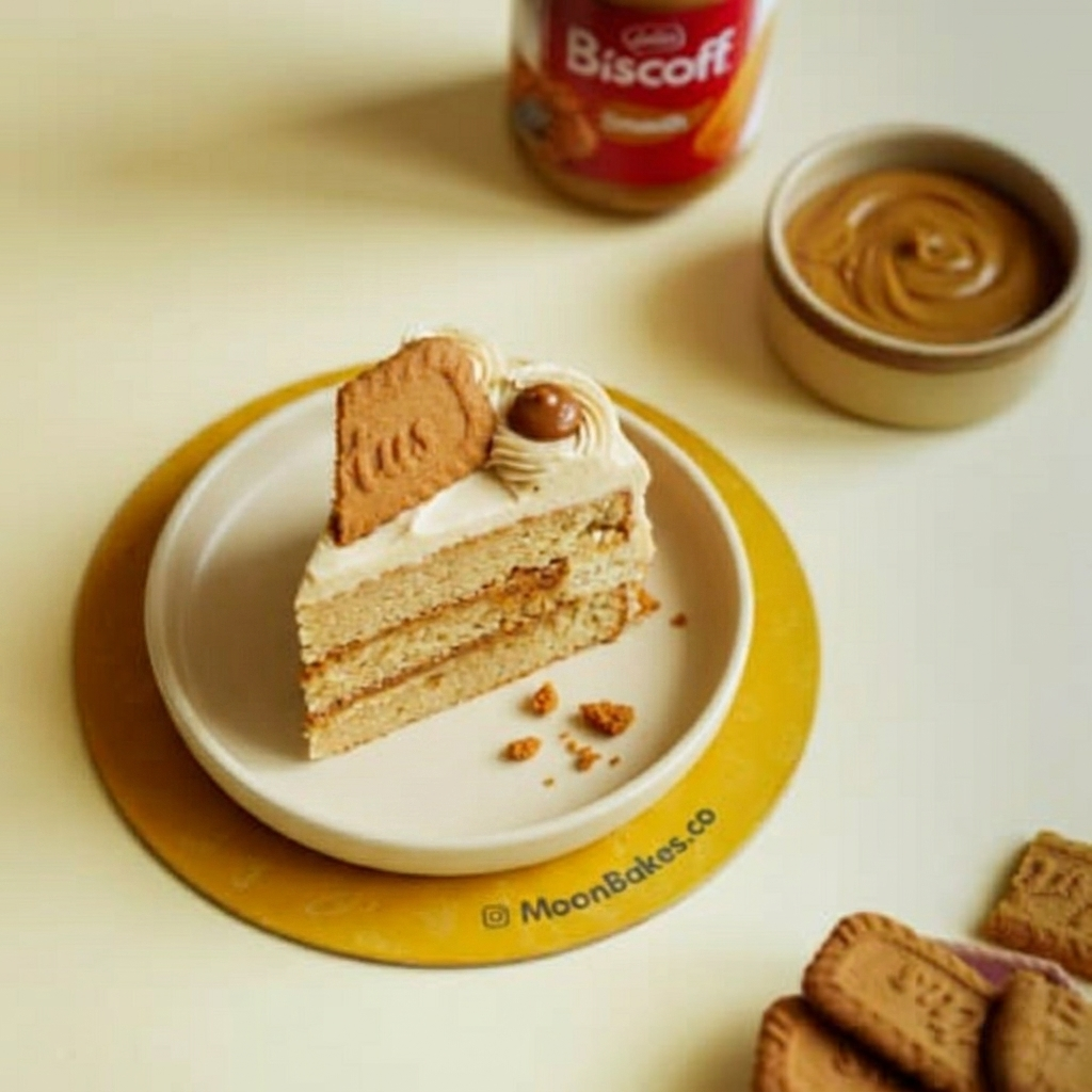 Vanilla Biscoff slice