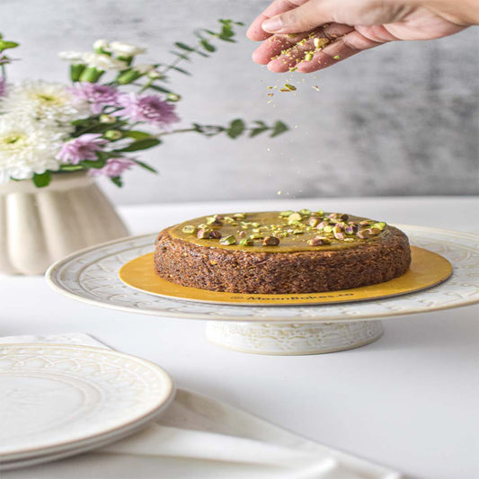 Gluten Free, Vegan Zucchini Pistachio Cake