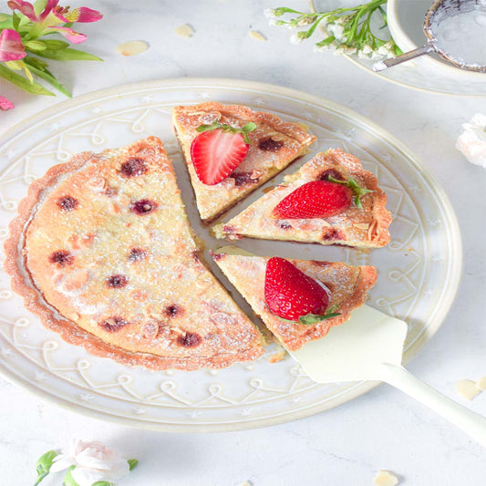 Sugar free, Vegan, Strawberry Almond Bakewell Tart