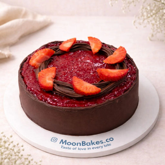 Sugar Free Chocolate Strawberry Cake